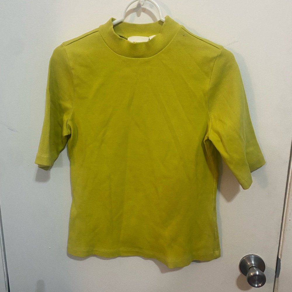 Maeve Bright Lime Green Short Sleeve Tee